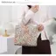# HB # Túi Tote dệt hoa Tay cầm chắc chắn thêu cổ điển Chất liệu tái chế dung tích lớn Thân thiện với môi trường cho chuyến đi mua sắm hàng ngày.