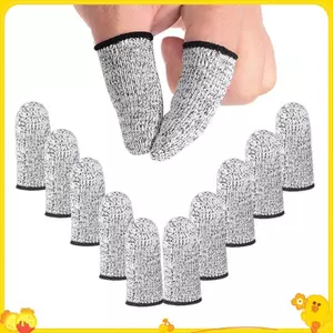 10 Chiếc Chống Cắt Ngón Tay Cots Ngón Tay Bảo Vệ Tay Có Thể Tái Sử Dụng Ngón Tay