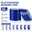 Băng đánh dấu GILL, Băng mã hóa 66 mét màu xanh, Băng Mylar rộng 3 / 5 / 8 / 10mm