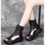 Giày Sandal Nữ Roman Hở Mũi Khóa Kéo Sau - Chất Liệu Da PU Mềm Mại Thoáng Mát Mùa Hè ✨Bubblu11.vn✨