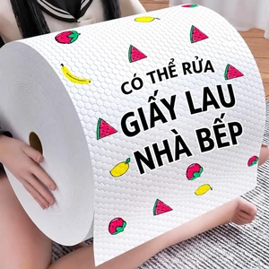 Khăn Giấy Bếp Đa Năng Dùng 1 Lần Siêu Dày Hút Dầu Hút Nước Có Thể Giặt Lặp Lại ✨Luyoo25.vn✨