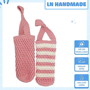 Túi Len Đựng Bình Giữ Nhiệt Handmade | Túi Đựng Ly Giữ Nhiệt | Túi Đựng Chai Nước Len Milk