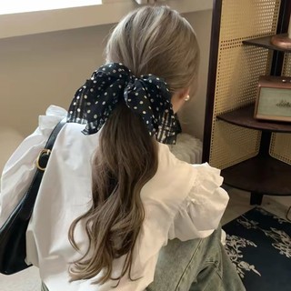 Kovoi / Pháp Retro Hoa Streamer Scrunchy Dây Buộc Tóc Sang Trọng Tất Cả Trận Đấu Nơ Cao Cấp Dây Buộc Tóc Đuôi Ngựa Phụ Kiện Tóc Dây Cao Su