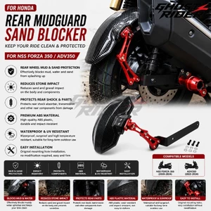 CHO XE HONDA FORZA 350 NSS350 ADV350 Xe Máy Phía Sau Fender Nối Dài Chắn Bùn Bắn Bảo Vệ Bánh Sau Hugger Phụ Kiện