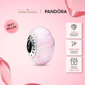 Charm Murano Pandora Moments Đá Opal Màu Hồng Lấp Lánh - Opalescent Pink Charm