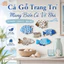 Tranh Treo Tường Gỗ Hình Đàn Cá Decor Biển Trang Trí Phòng Tắm Phòng Khách Phòng Ngủ