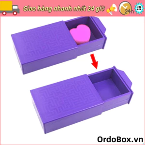 Hộp ma thuật ORDOBOX, Hộp biến mất ma thuật bằng nhựa màu tím ma thuật, Đạo cụ biểu diễn thủ thuật sáng tạo cho trẻ em Thanh thiếu niên