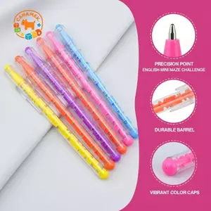 CANAMEK 5 / 10 Cái Sáng Tạo Văn Phòng Phẩm Vui Nhộn Xếp Hình Trò Chơi Bút Mê Cung Bút Bi Giảm Căng Thẳng Công Cụ Viết Quà Tặng Độc Đáo CSF