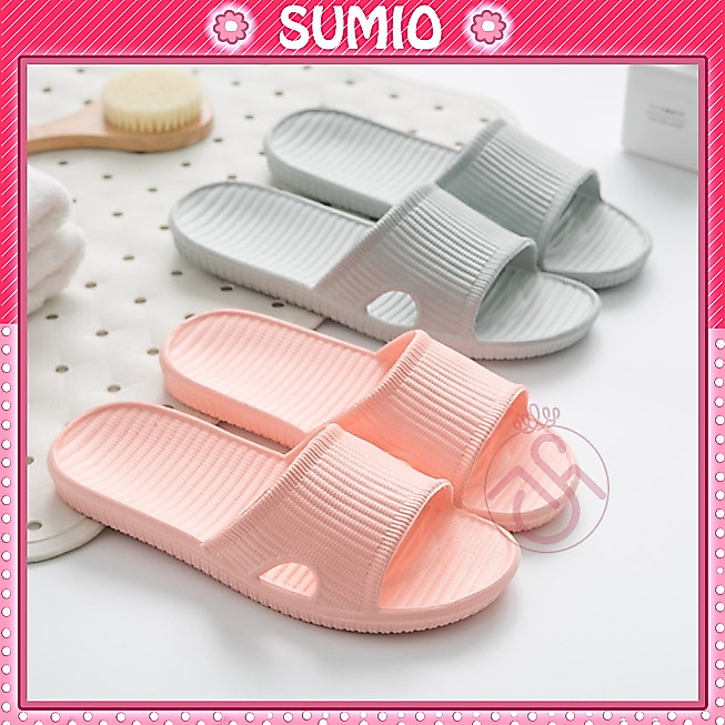 Dép đi trong nhà nhựa siêu rẻ mang đi ở trong nhà tắm văn phòng spa du lịch đế chống trơn trượt Sumio