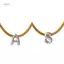 PNPIA- Thép Titan Rắn Xương Dây Xích 26 Chữ Cái Mặt Dây Chuyền Nelace A-Z Ban Đầu Bảng Chữ Cái Choker Trang Sức Ngày Lễ Quà Tặng Cho Nữ