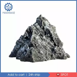 Đá Tự Nhiên Thu Nhỏ Địa Hình Hiển Thị Phong Cảnh Mô Hình Trang Trí Núi Cho Micro Cảnh Kệ Để Bàn