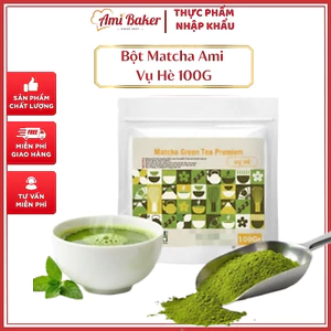 Bột Matcha Ami Vụ Hè 100G, Từ 100% Bột Trà Xanh Nguyên Chất Chuyên Dùng Pha Chế
