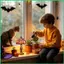 Halloween Đèn Bàn LED Nhựa Ma Bí Ngô Trang Trí Phòng Ngủ Đèn Để Bàn Cho Gia Đình Đầu Giường Phòng Ngủ Kệ Sách Tủ jiwvn