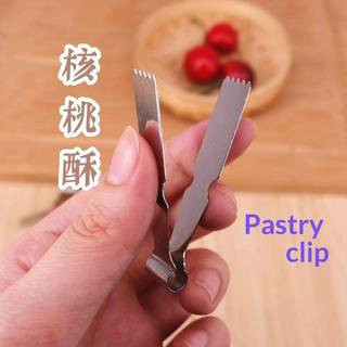 [felicedollhouse] Kẹp bánh ngọt bằng thép không gỉ - Kẹp giòn quả óc chó đa năng, Khuôn giòn đậu phộng & Bun, Kẹp nhà bếp an toàn thực phẩm cho dụng cụ làm bánh [VN]