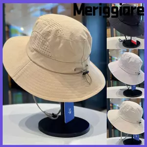 Mũ Panama MERIGGIARE, Lưới thoáng khí chống nắng chống tia cực tím Mũ ngư dân, Mũ chống nắng dây rút ngoài trời
