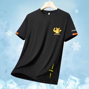 Áo thun Li Ning băng lụa xu hướng mùa hè lưới khô nhanh nam và nữ chạy bộ thể dục đi xe đạp tập thể thao cổ tròn