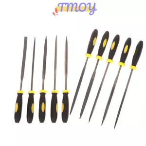 TMOY 10 Chiếc Kim Cao Cấp Tập Tin Thép Carbon Cao Cấp Có Tay Cầm Công Thái Chống Trơn Trượt Để Nộp Chính Xác Trên Gỗ Nhựa Model10 TMOY