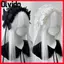 OLVIDO Lolita Wing Angel Headband, Ruy băng nơ ren Cosplay Mũ đội đầu, Gothic ngọt ngào Quấn đầu nữ