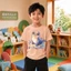 Áo thun bé trai form rộng phong cách Hàn Quốc học sinh tiểu học dễ phối đồ
