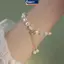 MAKY Thanh Lịch Baroque Ngọc Trai Đính Hạt Vòng Tay Nữ Sang Trọng Có Thể Điều Chỉnh Vòng Tay Thời Trang Cô Gái Ngọt Ngào Trang Sức Tiệc Sinh Nhật Quà Tặng VN