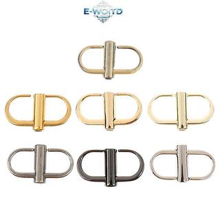E-WOITD 2X Có Thể Điều Chỉnh Kim Loại Bule Kẹp Túi Xách Dây Xích Chiều Dài Ngắn Túi Phụ Kiện E-WOITD