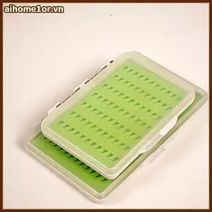 AIHOM ABS Fly Fishing Hook Hộp Bảo Quản Chống Bụi Nắp Trong Suốt An Toàn Cố Định Khe Bọt Câu Chuyện Hộp Đựng Cho Người Hâm Mộ Anglers,