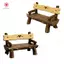 MJnmc 2 Cái 1 / 12 Nhà Búp Bê Mini Ghế Công Viên Bộ Ghế Micro Vườn Phong Cảnh Trang Trí Cho DIY Trang Trí Mới