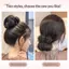 PNPIA- Kẹp Móng Vuốt Tổng Hợp Tóc Bun Phần Mở Rộng Vải tuyn Mềm Trang Trí Tóc Thực Tế Cho Nữ Cô Dâu Sự Kiện Prom Sử Dụng