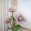 Giant Organza Hoa Nhân Tạo Trang Trí Ngọc Trai Cánh Hoa Sống Động Như Thật Cho Tiệc Cưới Chụp Ảnh [VN]
