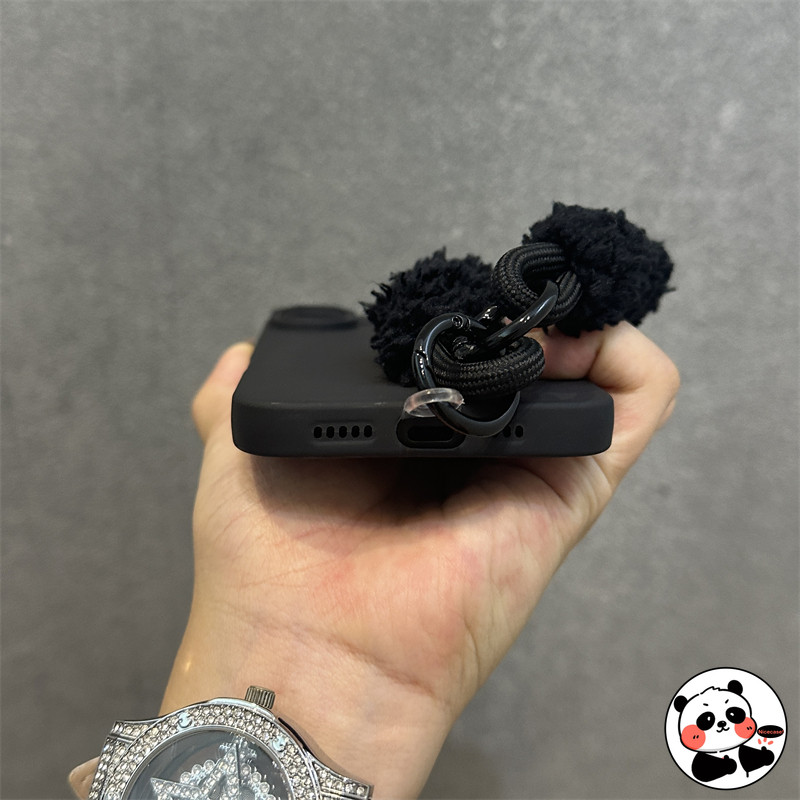 Flannel - Ốp Điện Thoại Lót Có Dây Buộc Cho Redmi Note 12 Pro Plus 12 Turbo 4 Pro 3 5G Ốp Lưng Bảo Vệ Camera Đơn Giản Dễ Thương Vỏ Mềm Dây Đeo Vỏ Điện Thoại