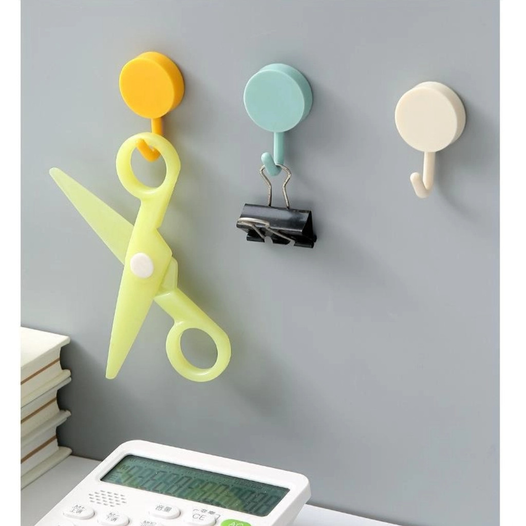 10 Chiếc Móc Dính Chắc Chắn Dán Tường Treo Tường Nhà Bếp Sáng Tạo Dễ Thương Móc Liền Mạch Đục Lỗ-Miễn Phí Phía Sau Cửa Phòng Tắm Dính Móc