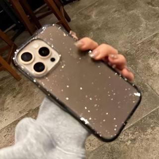 Ốp Điện Thoại Ins Hàn Quốc Bling Cho IPhone 16 12 15 14 13 11 Pro Xs Max XR X 7 8 Plus HD Trong Suốt Sang Trọng Vỏ Lấp Lánh Siêu Mỏng Ốp Lưng TPU Mềm Ốp Lưng Bảo Vệ Chống Sốc