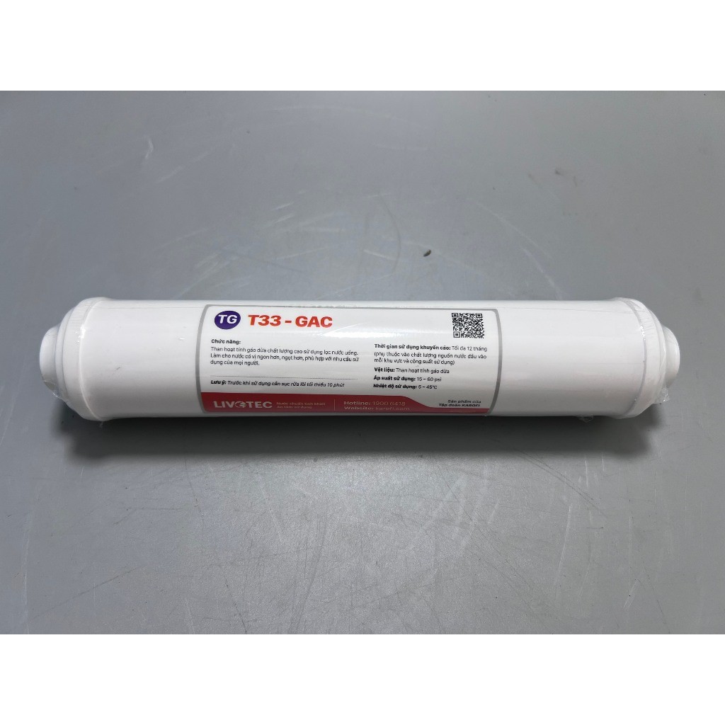 Combo 8 Lõi Lọc Karofi Gồm Lõi 123 Livotec + Màng RO Hàn 100GPD + Lõi Chức Năng Livotec T33-GAC, Mineral, Far, Nano