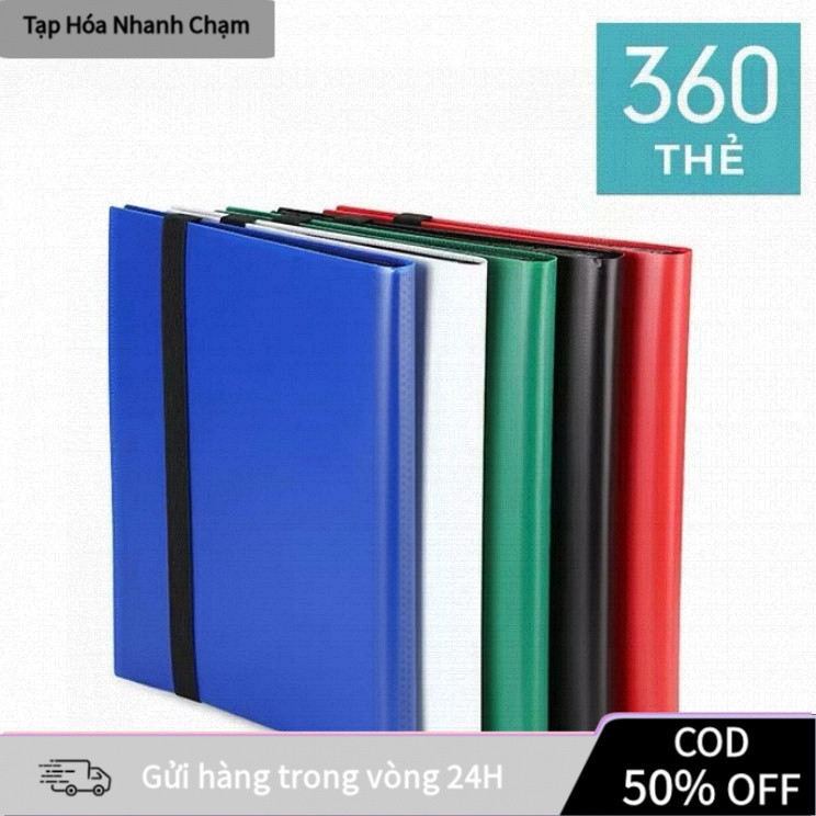【48h】【COD】Sổ đựng thẻ 3x3 chứa 360 thẻ chính hãng dành cho thẻ Yugioh, Pokemon, Vanguard...sổ card đựng thẻ túi đự