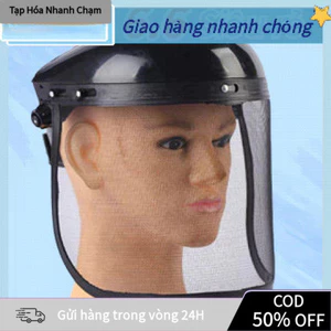 【COD】Mũ Chắn Mặt Lưới Bảo Hộ Phát Cỏ – Dùng Khi Cắt Mài Gỗ Kim Loại, Hàn, Làm Vườn