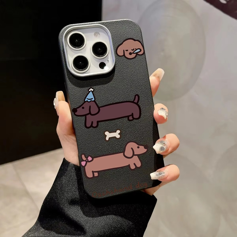 Ốp Điện Thoại Dachshund Hoạt Hình Đáng Yêu Cho Honor X6C X8C X9C X5B Plus 400 200 Pro 70 90 400 200 Lite 90 200 Smart Magic 4 5 6 7 Lite Bao Da Họa Tiết