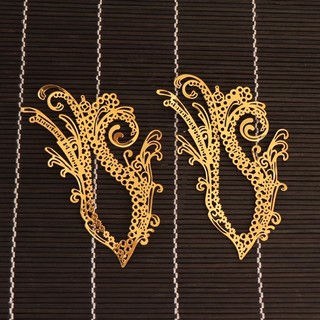 DIY Handmade Step-Shaking Chất liệu cổ Hanniang Mặt nạ nửa mặt Handmade COS Hanfu Mask 9.11 DANI