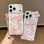 Ốp Điện Thoại Mèo Hồng Cho iPhone 17 16 ProMax 17Air 16 15 14 13 12 11 Vỏ Bảo Vệ Chống Sốc