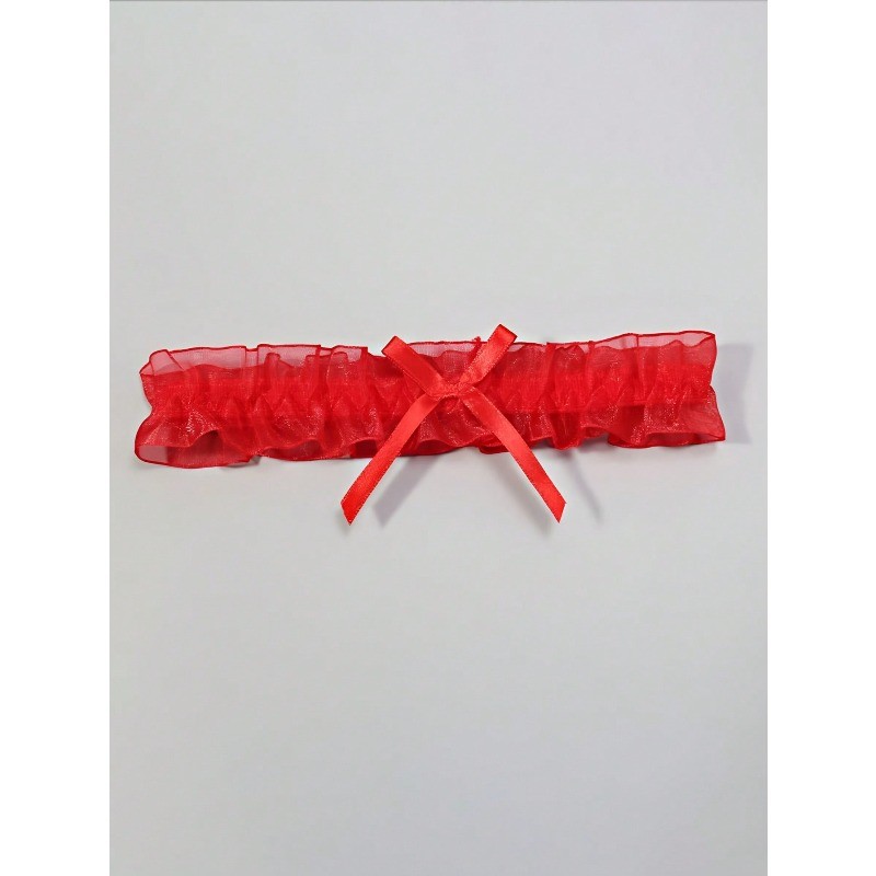 1 Chiếc Lưới Gợi Cảm Ren Garter Thắt Lưng Đùi Nhẫn Nữ Co Giãn Đùi Dây Nơ Trang Trí Cho Sân Khấu Biểu Diễn