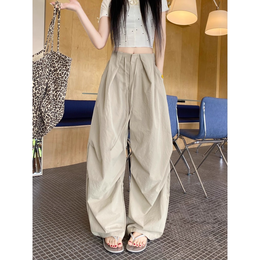 SUXI Quần bảo hộ lao động nữ kiểu ống loe cạp cao, phù hợp mùa thu mới 250917
