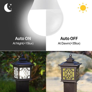 Bóng đèn cảm biến đèn LED E27 công tắc bật / tắt tự động thông minh từ hoàng hôn đến ánh sáng ban ngày và ban đêm 110V 220V thích hợp cho cầu thang