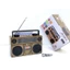 Đài FM RADIO FP-2382-S Âm Thanh Cổ Điện Kết Nối Bluetooth - Nghe Đài FM
