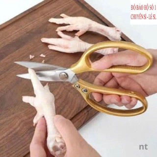 KÉO  Cắt Gà, Kéo Nhà Bếp Lưỡi Thép Trợ Lực, Kéo Đa Năng Cắt Thịt Nướng Thức Ăn Cho Bé dobaohoso1