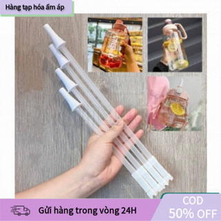 Ống hút nhựa có thể tái sử dụng nhiều lần, thiết kế chân silicon kín khít, ngăn ngừa rò rỉ nước khi di chuyển
