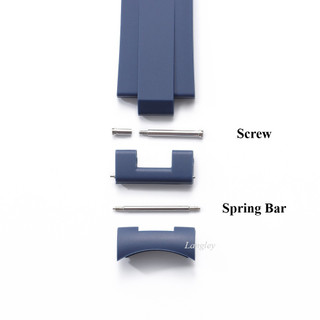 Cao Cấp Cong End FKM Fluoro Dây Đeo Đồng Hồ Cao Su Cho Seiko 5 Diver Oyster Sea Master Tuna Samurai 20mm 22mm Arc Flat End Silicone Watchband Thay Thế Nam Nữ Vòng Tay