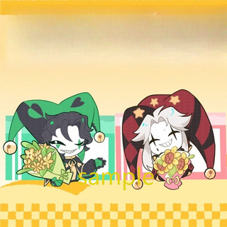 Móc khóa Anime xiếc quái dị ‌Harlequin ‌Pierrot Nam Móc Chìa Khóa Cho Nữ Hoạt Hình Kawaii Hình Acrylic Móc Khóa Mặt Dây Chuyền Quà Tặng