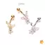 Bướm Zircon Pha Lê PiercingSurgical Steel Rốn Xuyên Bụng Nút Nhẫn Mới