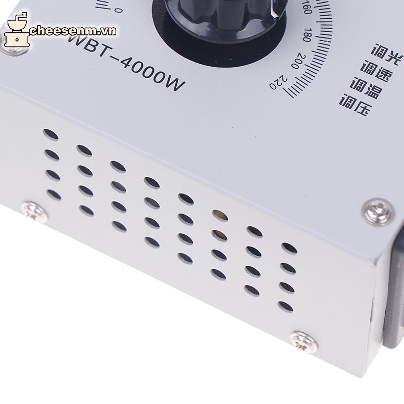 Cheenm AC 220V 18A 4000W Thyristor Bộ điều chỉnh công suất động cơ, tốc độ quạt, điện áp, bộ điều nhiệt VN