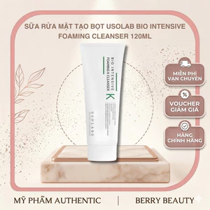 Gel Rửa Mặt Dịu Nhẹ USOLAB Bio Intensive Foaming K Cleanser 120ML Làm Sạch Sâu Mọi Loạ