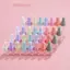 Bộ 7 Chai Nhỏ Giọt Mini Di Động Có Thể Đổ Lại 1 / 2 / 3 / 5ml Lọ Thủy Tinh Màu Macaron Trống Có Thể Tái Sử Dụng Hộp Đựng DIY